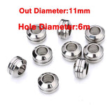 Stainless Steel Big Hole Spacer Beads European Ring Bead