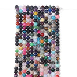 8mm Colorful Stone Beads for Jewelry Making DIY