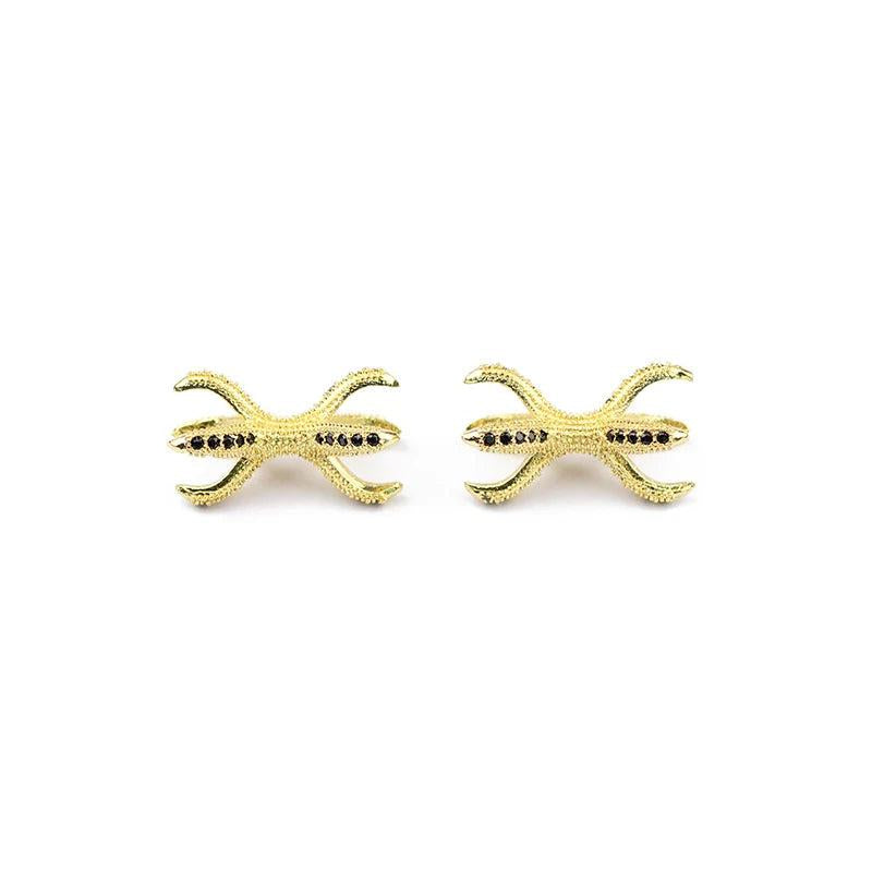 Dragon Claw Zircon Spacer Beads Octopus Charms 2pcs