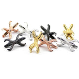 Dragon Claw Zircon Spacer Beads Octopus Charms 2pcs