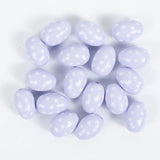 10Pcs Easter Eggs Flowers Wooden Beads DIY Kids Toys Bracelet Crafts