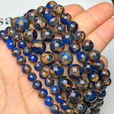 Natural Stone Cloisonne Beads Rondelle Spacer for Jewelry Making