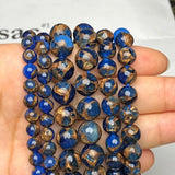 Natural Stone Cloisonne Beads Rondelle Spacer for Jewelry Making