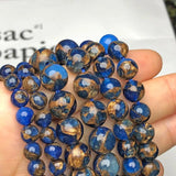 Natural Stone Cloisonne Beads Rondelle Spacer for Jewelry Making