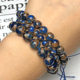 Natural Stone Cloisonne Beads Rondelle Spacer for Jewelry Making