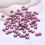 7mm Metal Alloy Star Beads for DIY Jewelry Making