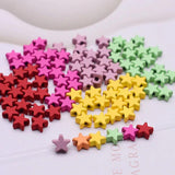 7mm Metal Alloy Star Beads for DIY Jewelry Making