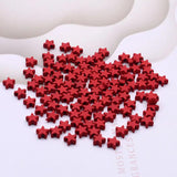 7mm Metal Alloy Star Beads for DIY Jewelry Making