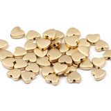 Matte Love Heart Hematite Beads 8MM Natural Stone Spacer Loose beads