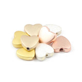 Matte Love Heart Hematite Beads 8MM Natural Stone Spacer Loose beads