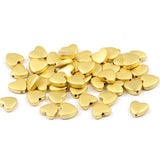 Matte Love Heart Hematite Beads 8MM Natural Stone Spacer Loose beads