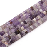 4x2mm Amethyst Stone Beads Flat Round Disc Rondelle Loose Beads 15in