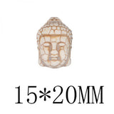 Turquoise Beads Buddha Head Spacers for Jewelry Making Bracelets 15*20mm 20*30mm