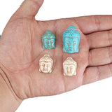 Turquoise Beads Buddha Head Spacers for Jewelry Making Bracelets 15*20mm 20*30mm