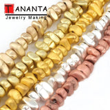 Matte Silver Plated Hematite Spacer Flat Chips Stone Beads 15''