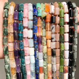 8x11mm Apatite Quartz Aquamarines Jades Cylinder Beads for Jewelry Making