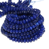 Lapis Lazuli Natural Stone Faceted Abacus Loose Beads