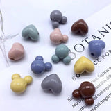 Acrylic Love Heart Mickey Beads Jewelry Making DIY Material