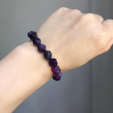 Purple Agates Faceted Loose Beads 15'' Strand/Inch 6mm 8mm 10mm DIY