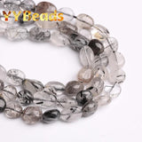 Rutilated Quartz Stone Beads for Jewelry Making