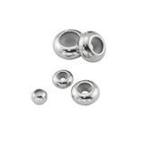 10Pcs Stainless Steel Stopper Clip Bead Silicone Spacer for Bracelet Bangle DIY