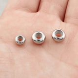10Pcs Stainless Steel Stopper Clip Bead Silicone Spacer for Bracelet Bangle DIY