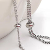 10Pcs Stainless Steel Stopper Clip Bead Silicone Spacer for Bracelet Bangle DIY