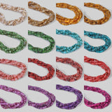 Natural Dyed Freshwater Shell Beads Round Flat Roundle Spacer Shell 4.5-6mm