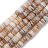 Natural Dyed Freshwater Shell Beads Round Flat Roundle Spacer Shell 4.5-6mm