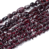 Red Garnet Agates Flat Loose Stone Beads 3-12mm