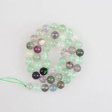 Mixed Fluorite Stone Round Loose Beads 4 6 8 10 12mm For DIY Bracelets Necklace