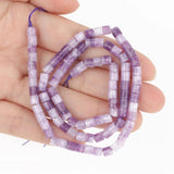 Amethyst Rondelle Beads Round Disc Cylinder for DIY Bracelet 4x4mm