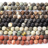 8mm Old Agates Stone Beads Frosted Round Loose Natural Beads