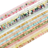 4x2mm Howlite Agates Quartz Jades Flat Round Disc Beads