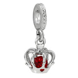 10Pcs/Lot Key Lock Crown Mom Castle Charms Beads Pendant