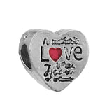 10Pcs/Lot Love Dog Paw Charms Beads For Bracelets Necklaces Women Men