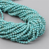 Natural Stone Turquoises Beads for Jewelry Making DIY Bracelet 2mm 3mm