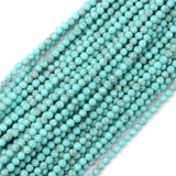 Natural Stone Turquoises Beads for Jewelry Making DIY Bracelet 2mm 3mm