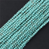 Natural Stone Turquoises Beads for Jewelry Making DIY Bracelet 2mm 3mm