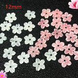 12MM White/Pink Flower Shell Beads 10pcs/pack