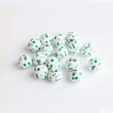 Irish St. Patrick's 20Pcs16mm Wooden Beads Hemu Printing Beads Kids Toys DIY Chi