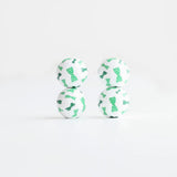 Irish St. Patrick's 20Pcs16mm Wooden Beads Hemu Printing Beads Kids Toys DIY Chi