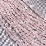 Pink Quartz Beads 6x8mm for Jewelry Making