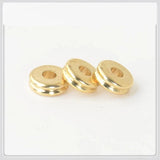 100 PCS 6x2mm Brass Spacer Beads for DIY Jewelry Making