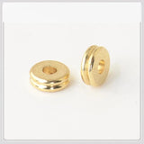 100 PCS 6x2mm Brass Spacer Beads for DIY Jewelry Making