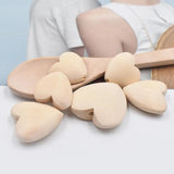 Heart-shaped Wooden Beads Jewelry DIY Beads for Children's Toys Making Crafts