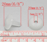 Plastic Doll Joints 20x20mm 50PCS DIY Crafts Doll Making Accessories