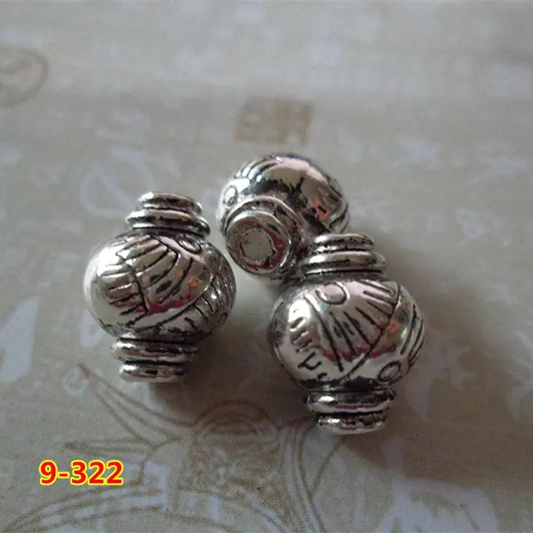 20pcs Tibetan Silver Lantern Shape Spacer Beads for DIY Jewelry Making