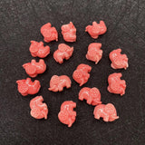 20pcs Red Coral Beads Resin Spacer Beads for Jewelry Making DIY