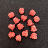 20pcs Red Coral Beads Resin Spacer Beads for Jewelry Making DIY